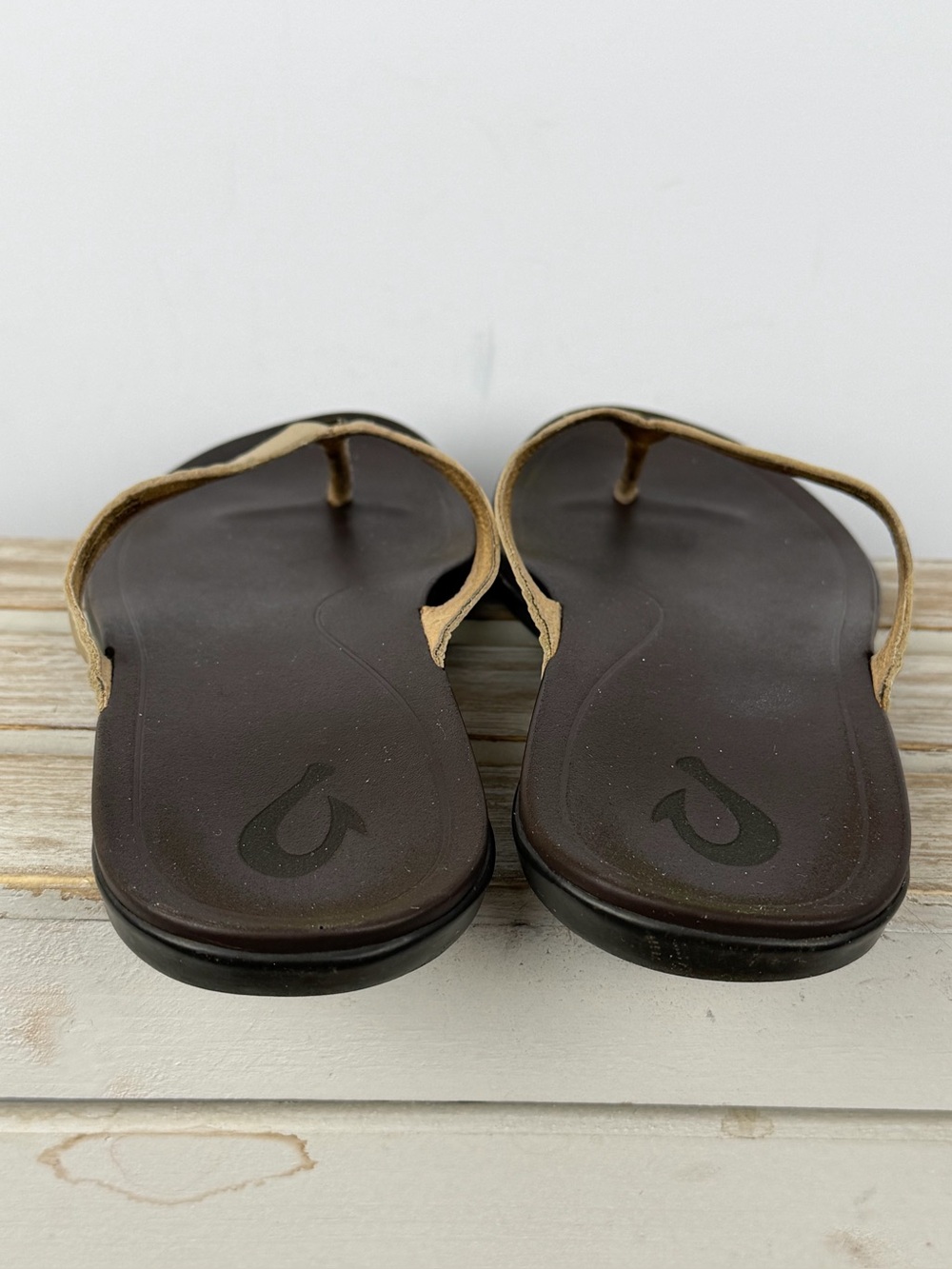 OluKai Ho'opio Leather Sandals women’s size 6 - Picture 6 of 14